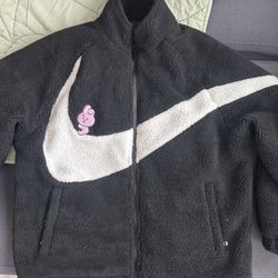 Black Cooky BT21 NIKE Fleece Jacket large