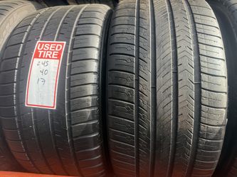 2 used tires 245/40r17 Michelin ‼️💵free installation and balance 👌💰