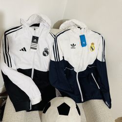 Real Madrid Windbreaker $35 Each 