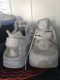 Nike huraches sz 12 all white just dirty