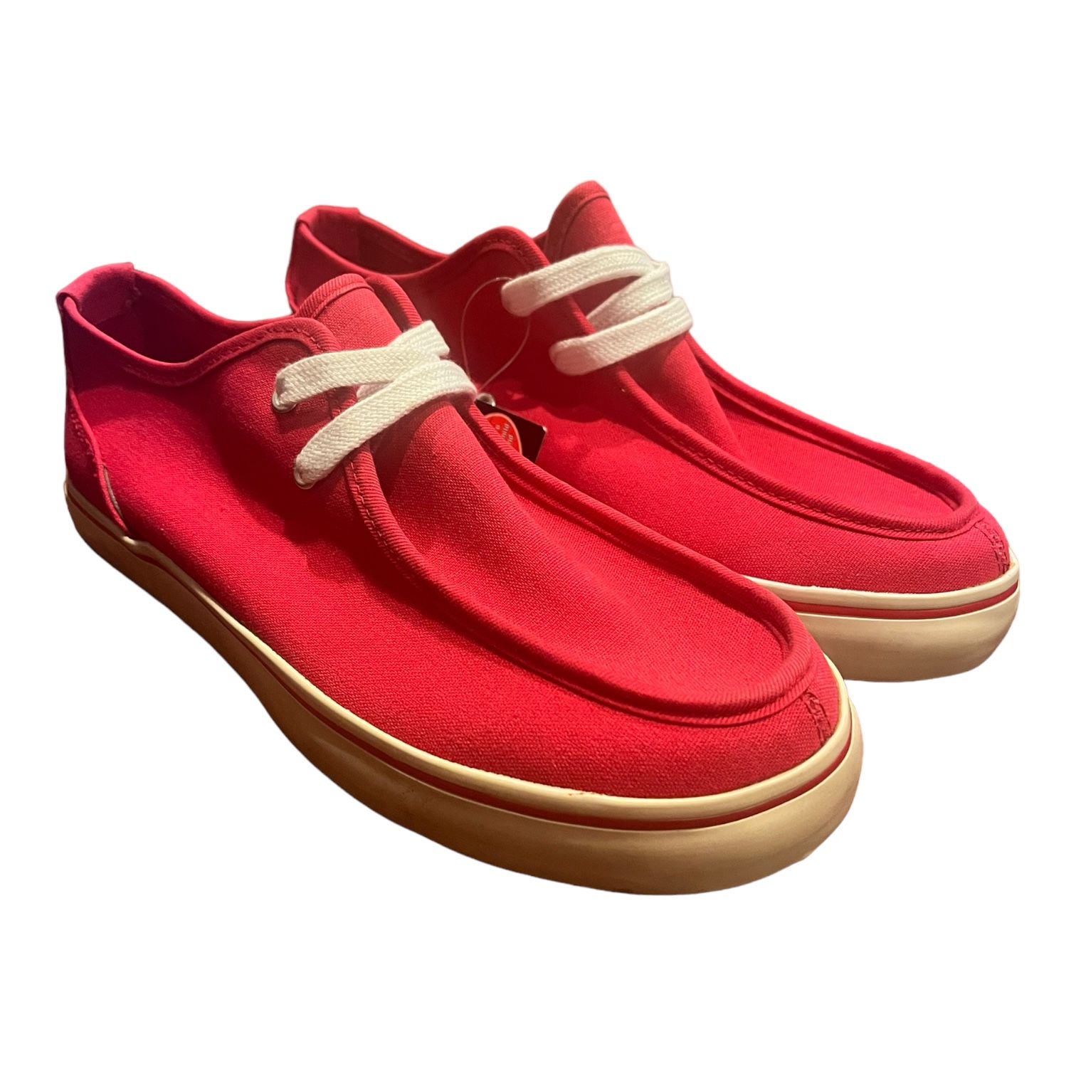 Lugz Shoes Sparks Lo Canvas Athletic Red Sneakers Size