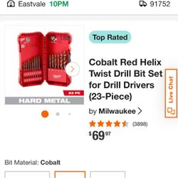 Milwaukee 23pc Cobalt Drill Bit Set