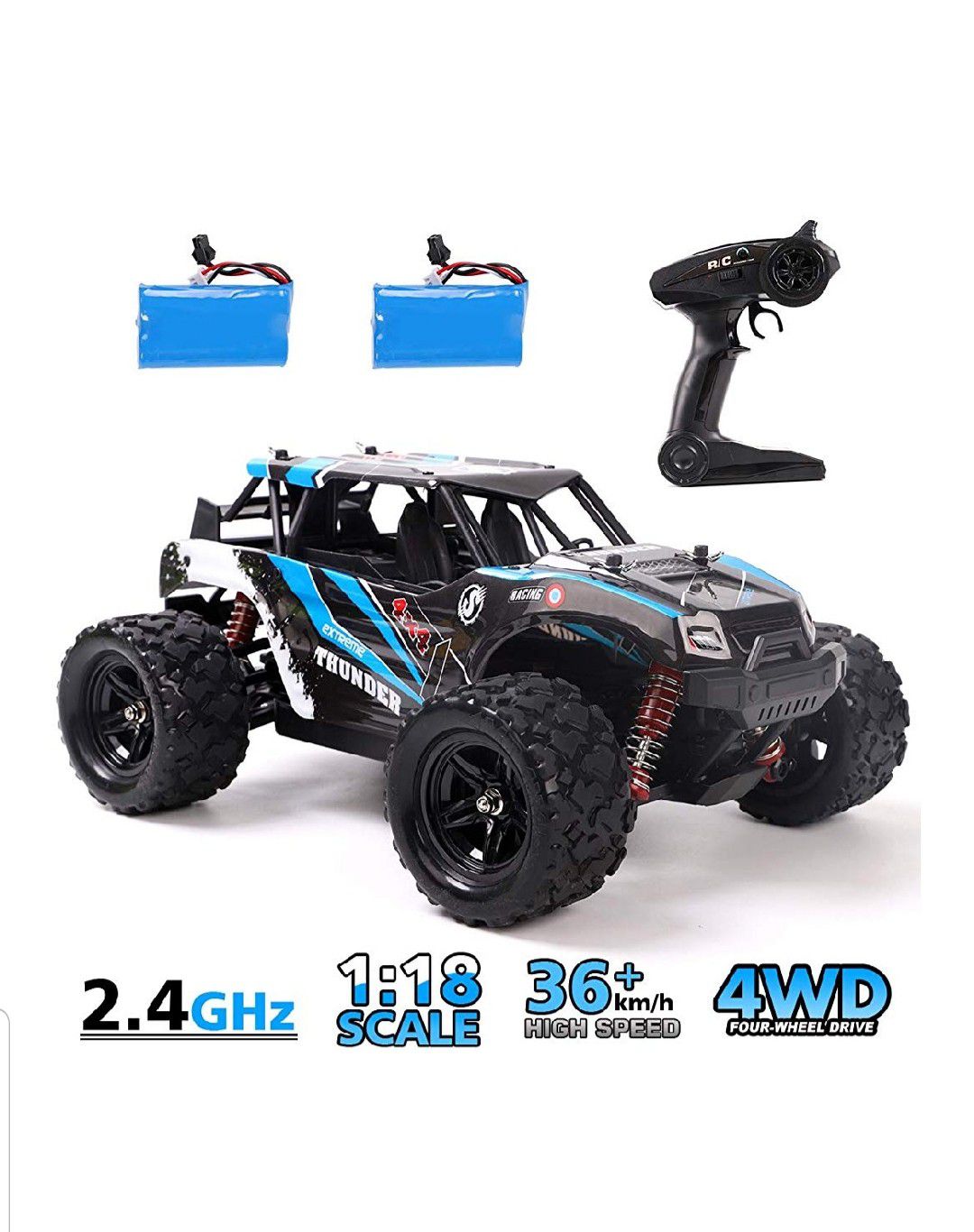 RC Car,4WD 1/18 Scale 2.4Ghz Radio,High Speed 25MPH New, Sealed