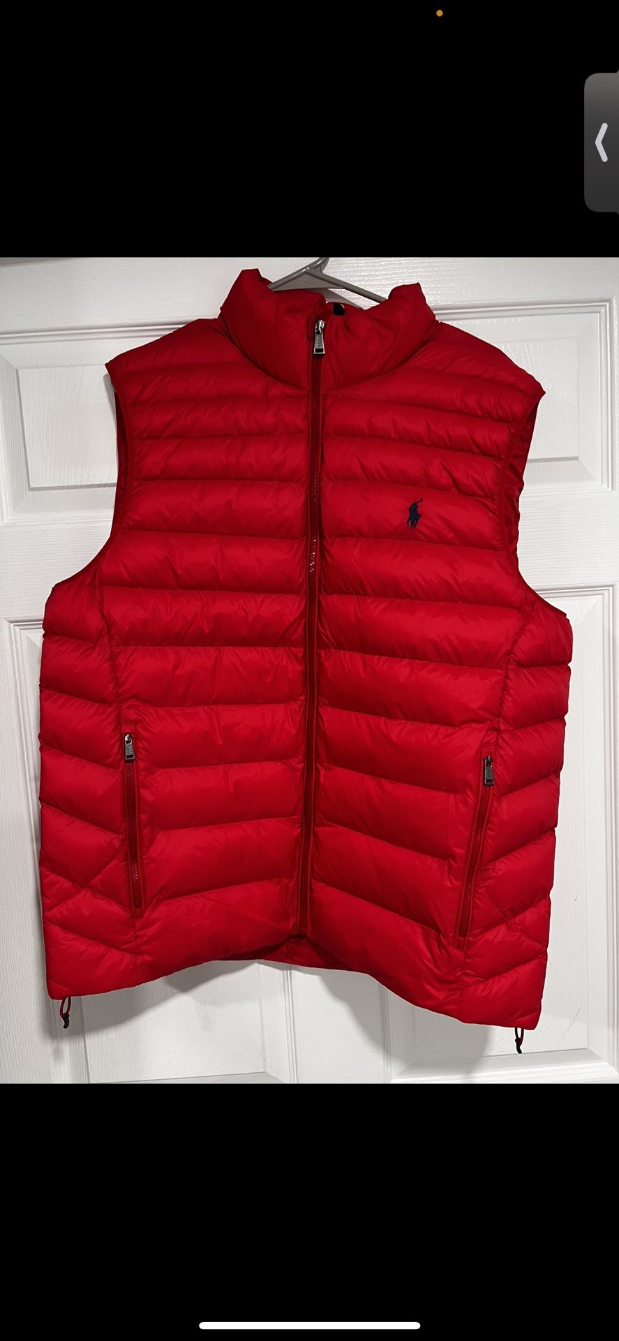 Ralph Lauren Polo Puffer Red Vest  New