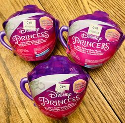3 Disney Princess Mini Collectible Plush Mystery