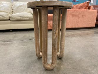 Farmhouse Wooden Side Table with Hairpin Legs