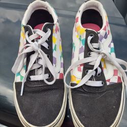 Vans Size 6 Skateboard Checkerboard Tennis Shoes
