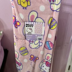 Pink Easter Hello Kitty Blanket 