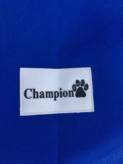 Champion dog kennel cover.