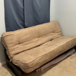Mocha Wooden Sofabed Futon