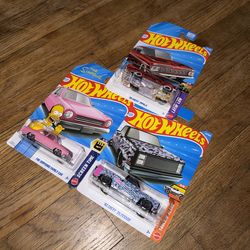 Hot Wheels - Chevy Impala, Chevy Silverado, Simpsons Car