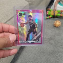 Kyrie Irving Optic Pink Hyper Holo Prizm Basketball Card