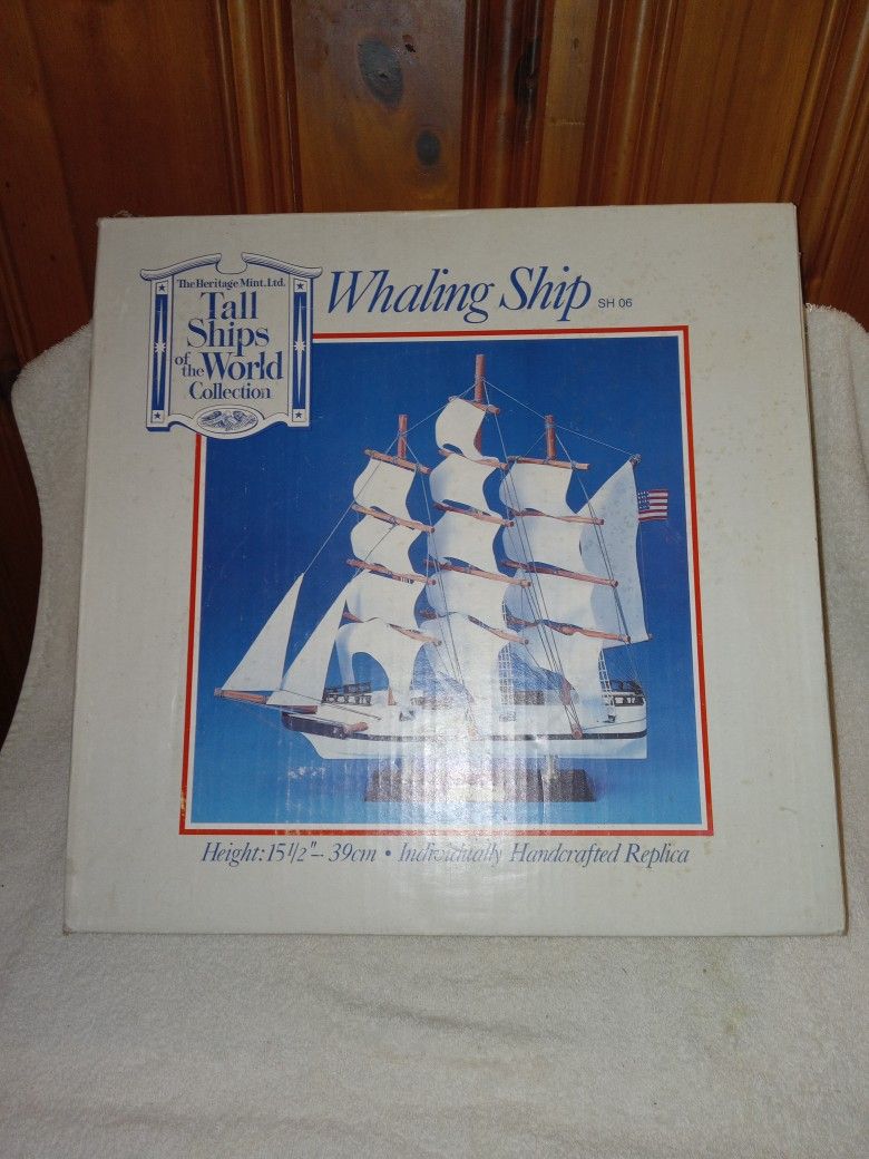 Whaling Ship Hand Crafted