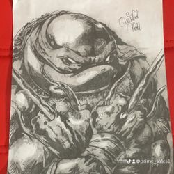 Ninja Turtle Raphael Drawing 