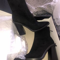 Black Heeled Booties