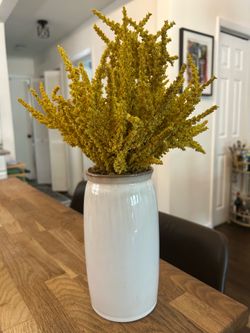 Target Threshold Goldenrod Faux Floral Arrangement & Ceramic Vase