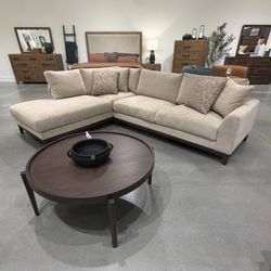 Sectional with wood trim ( Modern Home Furniture)