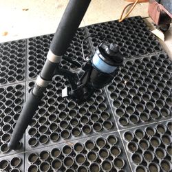 Custom Fishing Rod And Shimano Bait Runner Reel