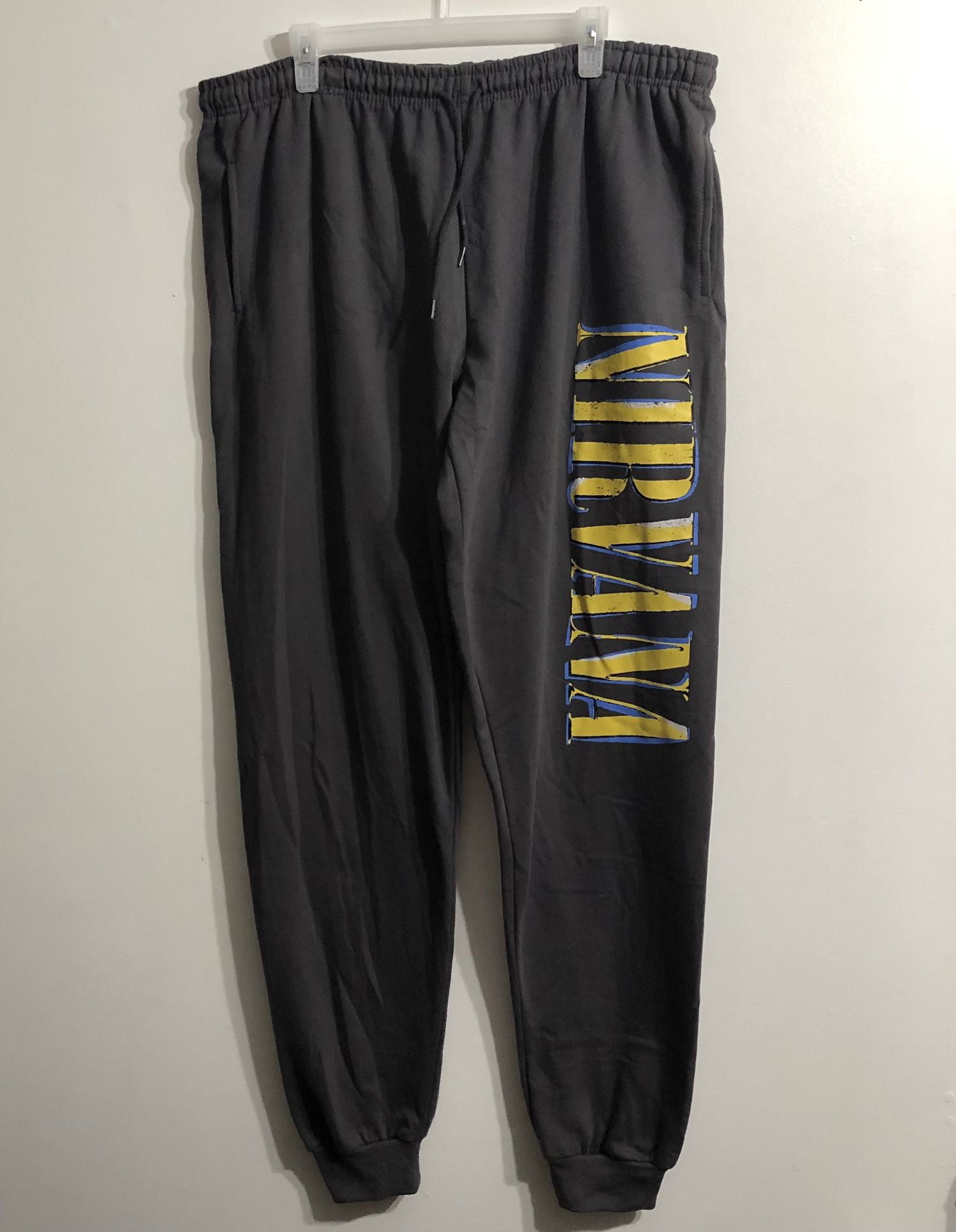 Nirvana men’s jogger two side pockets soft comfortable. Gray. 3XL(54-56)