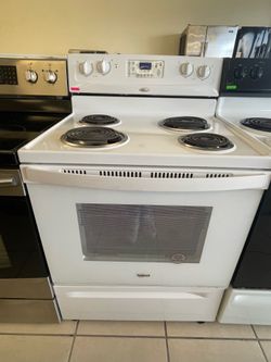 WHIRLPOOL COIL STOVE WHITE