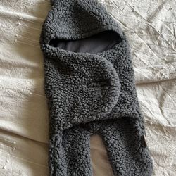 XMWEALTHY Cute Baby Items Newborn Plush Nursery Swaddle Blankets Soft Infant Girls Clothes Dark Grey