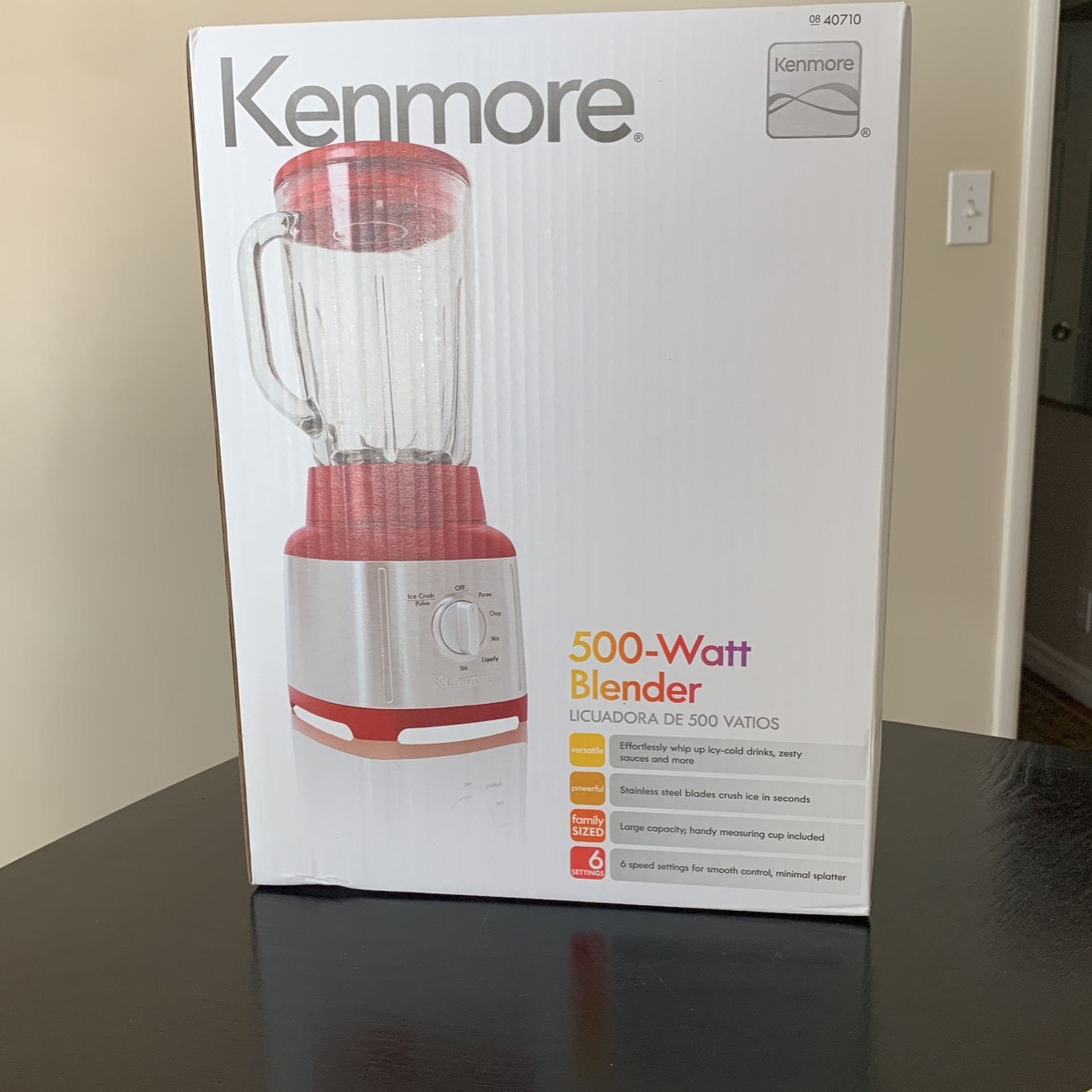 Kenmore 500-Watt speed Red Blender-Brand New In Box