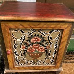 Vintage style cabinet night stand 