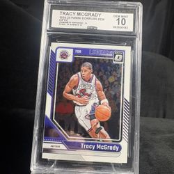 2024-25 Panini Donruss Optic Tracy McGrady #236 Legend Toronto Raptors CSG 10