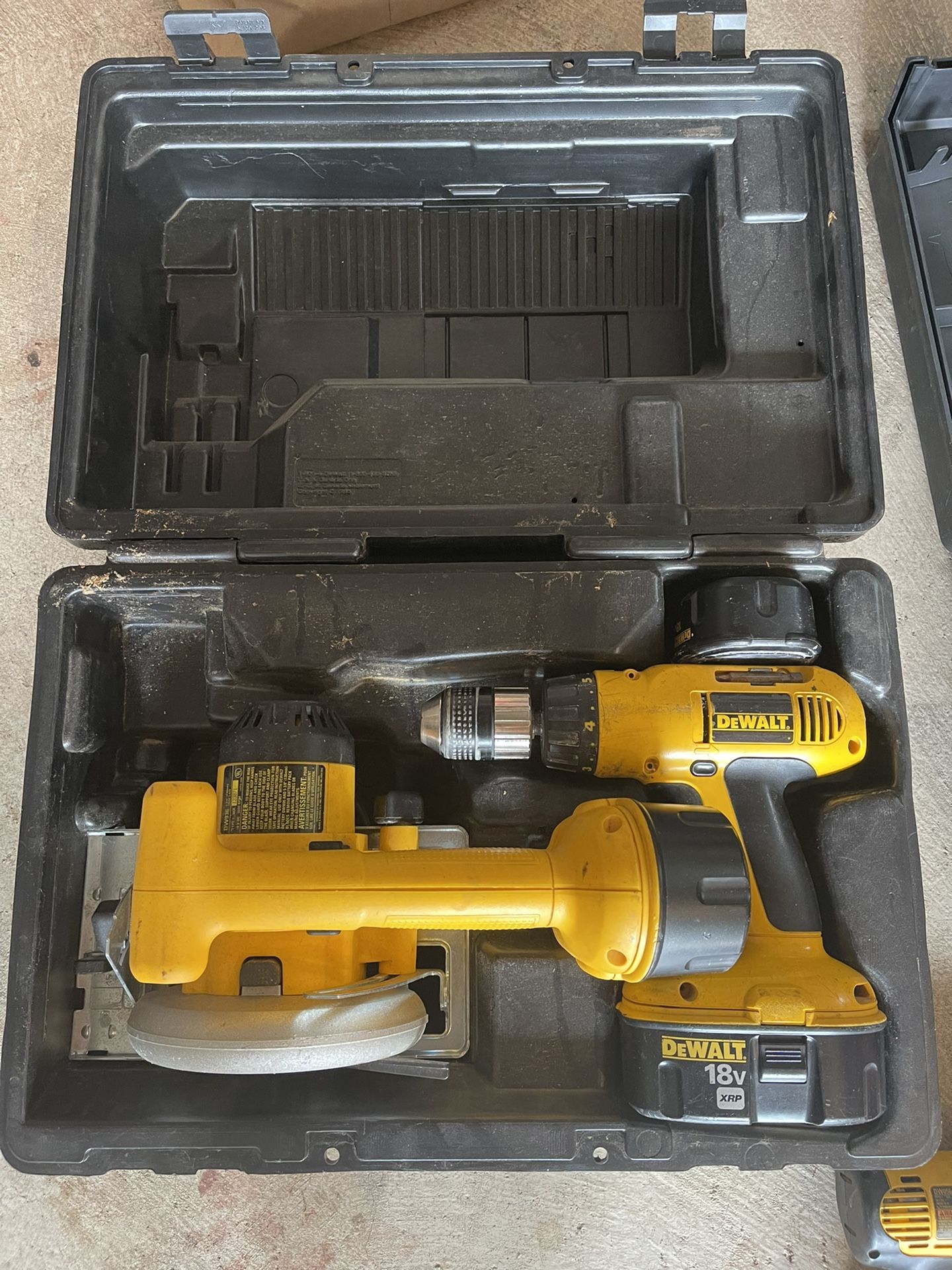 Dewalt 18 Volt. Drills, Saw And Impact Driver