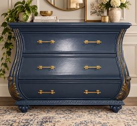 ✨ Refinished French Provincial Bombé Dresser ✨