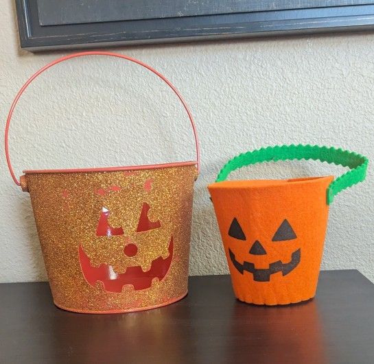 Halloween Pumpkin Buckets