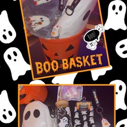 Ghost Halloween Boo Basket / Spooky Bucket Gift 