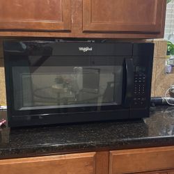 Whirlpool Black Microwave 