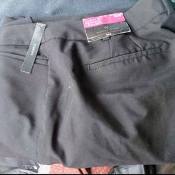 Womens Worthington Curvy Fit Perfect Trouser-NEW, Black, Size 10S, MSRP $44, Sell $10