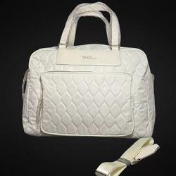BELLA RUSSO Quilted Weekender Collection 17.7” Weekender with Big Pocket