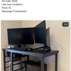 New Computer Desk Petite Perfect For Small Spaces