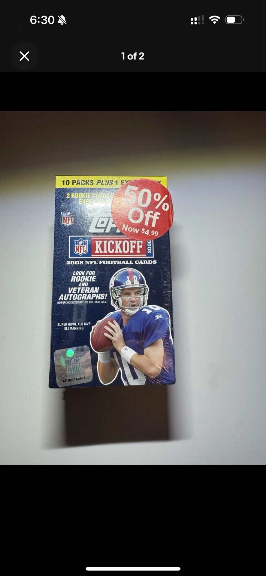 2008 TOPPS KICKOFF FOOTBALL CARD BOX! LOOK FOR BRADY-AUTOS INSERTS