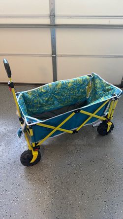 Folding Utility Wagon Cart with Canopy
