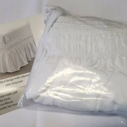 Bed Skirt White Queen