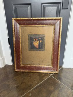 Landscape Artwork With Decorative Frame