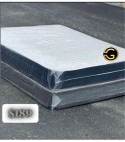 Queen Pillow Top Mattress Set $209 | Brand New