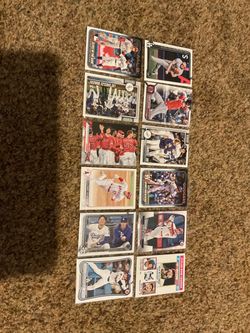 12 Shohei Ohtani baseball cards Los Angeles Dodgers legend MVP