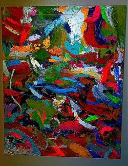 Modern Big canva handmade 48"x60*1.5