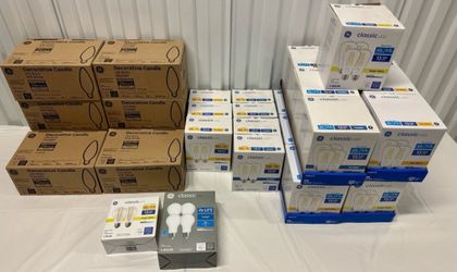 Large Bulk Lot GE LED Light Bulbs