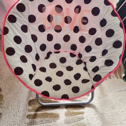 Girls Papasan Folding Chair