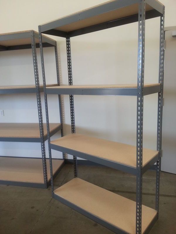 Industrial Shelving 48 in W x 18 in D Boltless Garage Shelving Similar To Uline