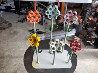 Welding art flowers