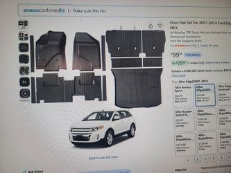 All Weather Floor Mat Set for 2007-2014 Ford Edge