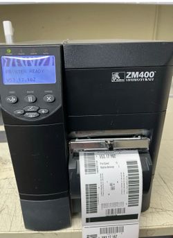 Zebra ZM400 Industrial Thermal Label Printer TESTED, 100% working - Auto Cutter
