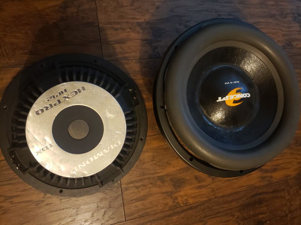 Subwoofer's /Recoil Needed (Sold as-is) [Read ALL info 1st]